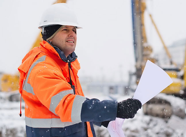 Male construction worker
